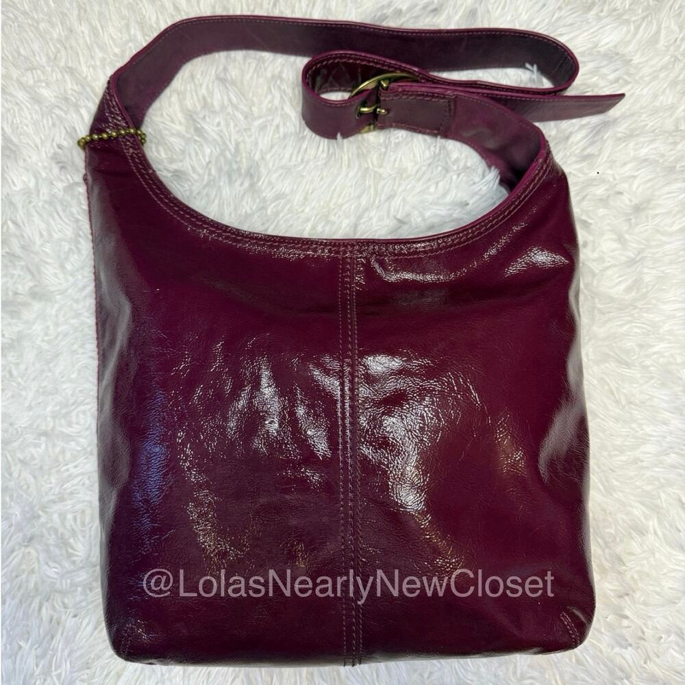 y2k COACH Patent Leather Hobo Shoulder bag Crossbody - Picture 2 of 15